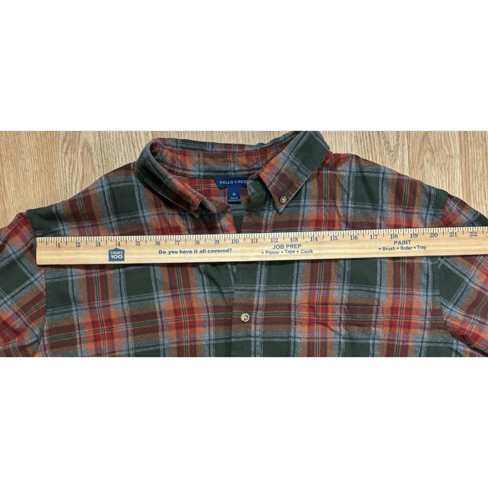 Iron Maiden Upcycled Plaid Flannel Button Up Shirt Rock Band Men’s Size XL - Picture 6 of 9